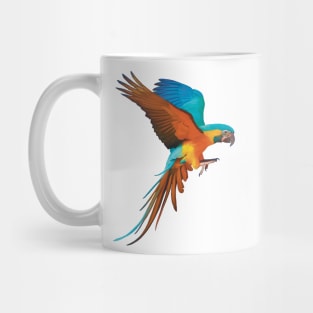 Gorgeous Blue and Gold Macaw illustration, realistically drawn display it’s beautiful colours. Great bird lovers gift. Mug